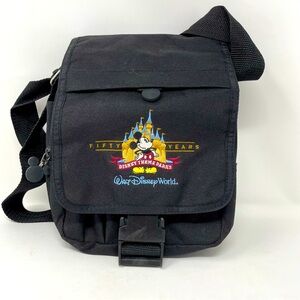 Disney Black Canvas Crossbody Bag